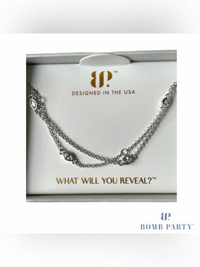 Bomb Party April Birthday 2026 - The Lennox Necklace-Rhodium